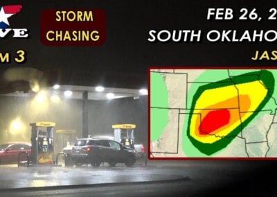 2/26/23 LIVE CAM 3 • Southern Oklahoma PM Storms/Damage {Jason}