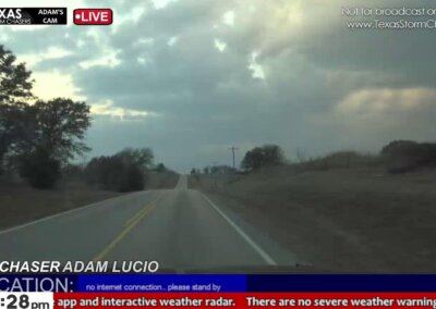 LIVE Chase (Cam #1) – Southern Oklahoma Slight Tornado Potential Adam