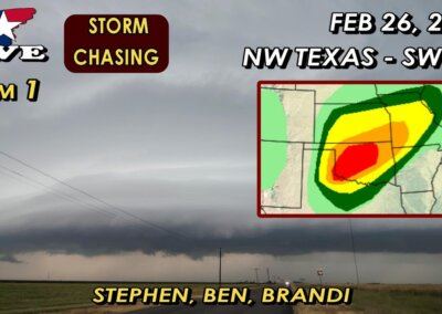 LIVE Chasing (CAM 1) – Tornado Watch TX Panhandle & Evening Derecho Risk (2/26/23)