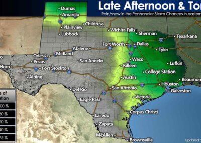 Severe Storms & Snow Possible Later Today [2/15/2023 Texas Weather Roundup]