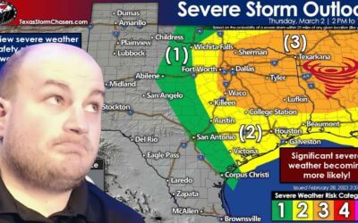 Severe storms likely on Thursday in Texas…