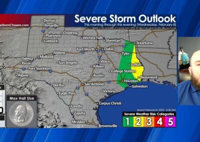 Stormy Hump-Day with Cool Front Inbound [Texas Weather Roundup for February 8, 2023]