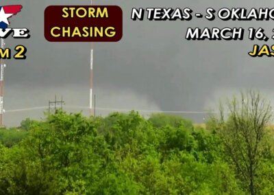 LIVE CHASING (Cam 2) • Dallas/Fort Worth, TX Tornado & Hail Risk!
