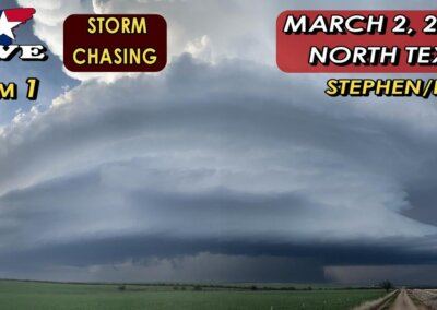 LIVE Chase Cam 1 – Tornado Watch Likely Soon in N TEXAS (3/2/2023)