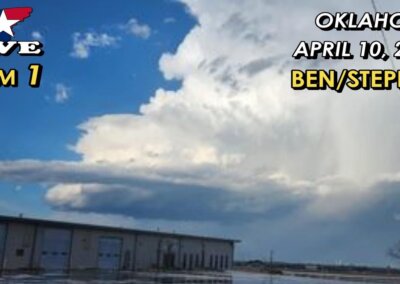4/10/23 LIVE CAM 1 • Severe Storms West of Oklahoma City! {Stephen}