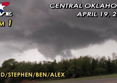 4/19/23 LIVE CAM 1 • Oklahoma Major Hail and Tornado Chase {S/D}