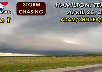 4/26/23 LIVE CAM 1 • Hamilton, TX Severe Storm with Hail {Adam}