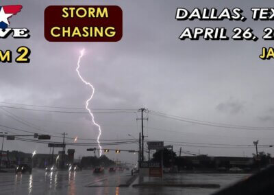 4/26/23 LIVE CAM 2 • Dallas, TX Area Storm Spotting {Jason}