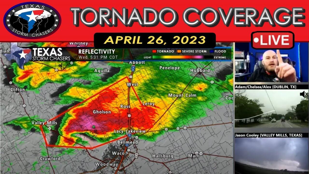 April 26, 2023 LIVE Texas Tornado Coverage (Waco Area) {D}