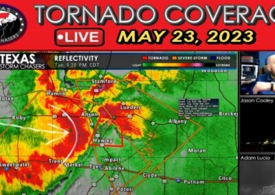 May 23, 2023 LIVE Texas Severe Weather & Tornado Coverage (Funston) {D}