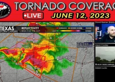 June 12, 2023 LIVE Texas Tornado Coverage (Brady Area) {D}