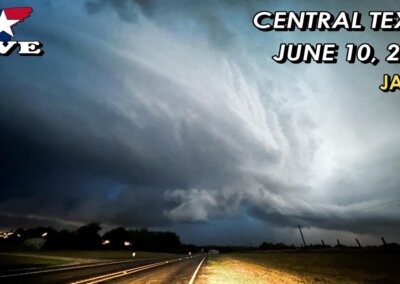 LIVE 6/10/23 • Shelf Cloud and Lightning Barrage near Kosse, TX {Jason}