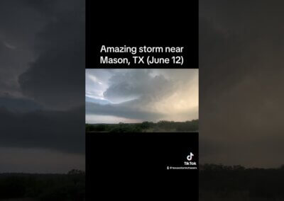 Mason, TX Tornado Warned Storm • June 12, 2023 {A} #shorts