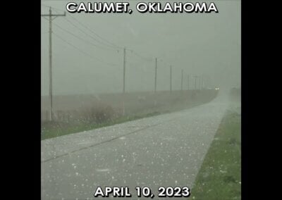 Oklahoma Hail Storm – April 10, 2023 {B/T} #shorts