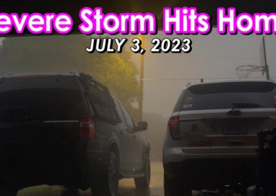 Severe Storm Intercept at Home – Little Elm, TX on 7/3/2023 {A/C}