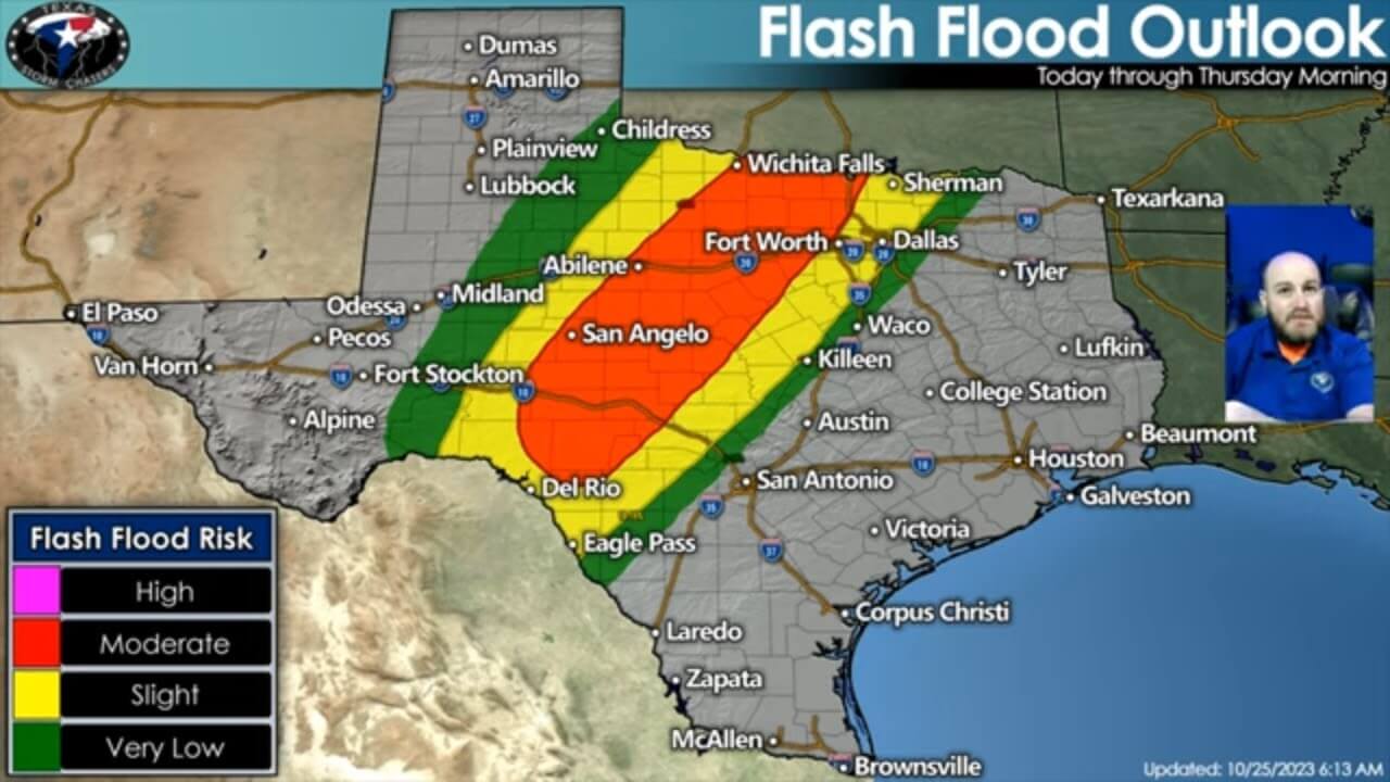 Severe storms with increased flood risk today and tonight