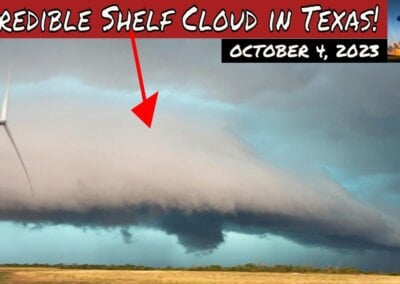 Incredible Shelf Cloud in North Texas; Fort Worth Microburst [10/4/23] {A/C/JB-J}