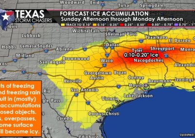 Arctic Blast Arriving in Texas; Latest Ice & Snow Forecast
