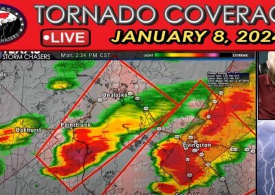 January 8, 2024 LIVE Texas Blizzard & Tornado Coverage {DA}