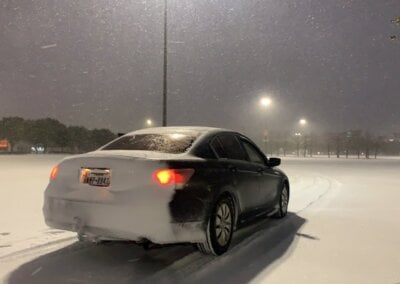 LIVE CHASE: Snow Impacting Amarillo to Dumas, TX on January 4, 2024 {C}