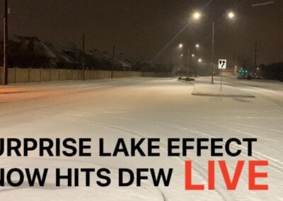 LIVE Part 2: DFW Area Lake Effect Snow – January 15, 2024 {J}