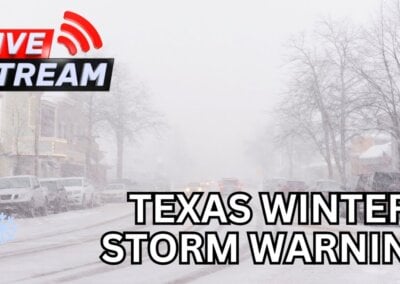 LIVE SNOW CHASE – NW Texas Winter Storm Warning (Feb 11, 2024) {J}