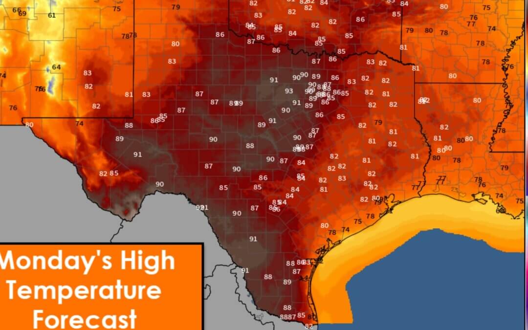 Warm and dry weather across Texas through the Weekend