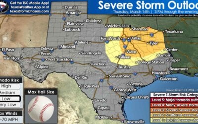 Evening Update on Tomorrow’s Severe Risk in Texas
