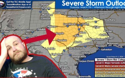 Texas Thunderstorm Chances Continue through Friday