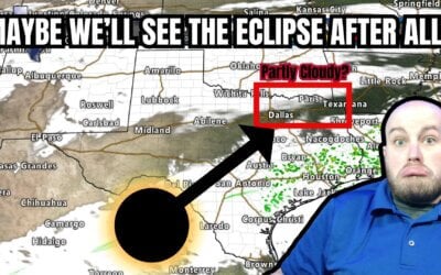 New Eclipse Cloud Forecast For Texas: Get Ready For Rowdy Storms Starting Monday Afternoon!