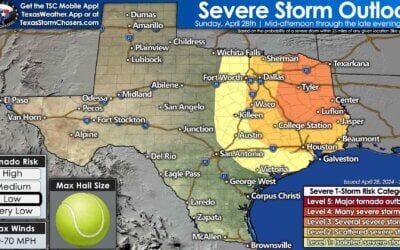 East Texas: Severe Thunderstorms Possible This Afternoon & Evening
