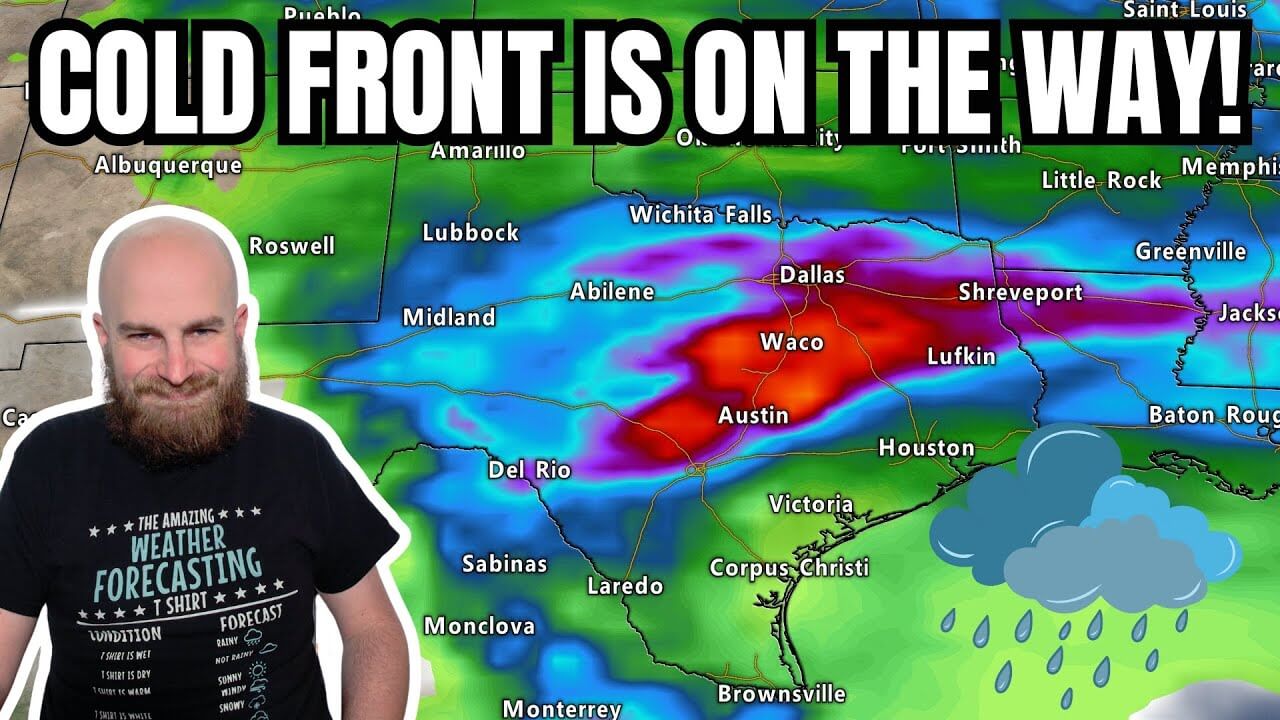 Texas Severe Storms Tomorrow; Rain & Much Cooler by Saturday