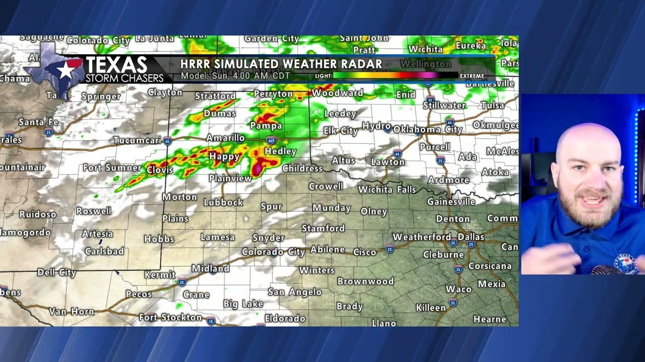 Severe storm risk today and tonight in the Texas Panhandle and West Texas