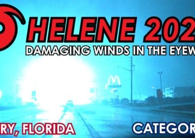 Hurricane Helene Damaging Winds in Eyewall hit NW Florida (2024)