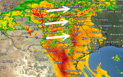 Strong/Severe Storms in Texas Late Tonight & Monday Morning