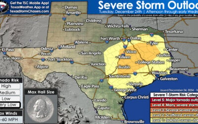 Christmas Eve Texas Weather Update: Severe Storms This Evening