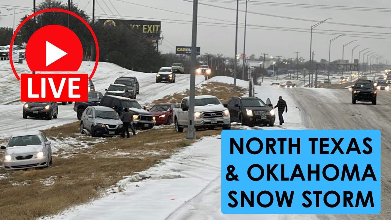 🔴 LIVE SNOW CHASE Texas Winter Storm Coverage January 9, 2025 {SA}