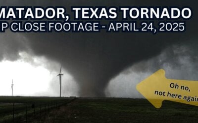 Storm Chaser Documents Strong Tornado near Matador, Texas
