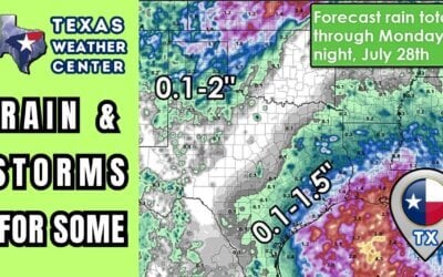 Texas Weather Update: Storm Chances Rising with Tropical Moisture and Summer Heat