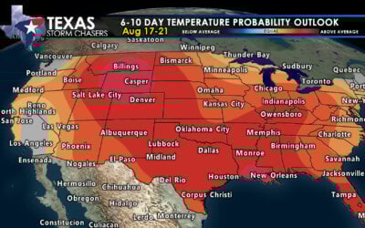 Storm Chances Expand Across Texas as Tropical Moisture and Outflow Boundary Collide