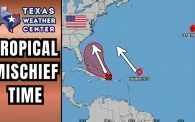 Texas Cold Front Brings Cooler Weather – Atlantic Tropical Basin Turns Active