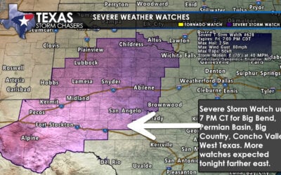 Severe Thunderstorm Watch Issued for West Texas