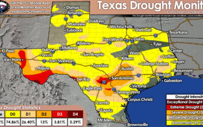 Flash Drought Expands as Fire Danger Escalates – Texas Weather Roundup for Thursday, October 9, 2025