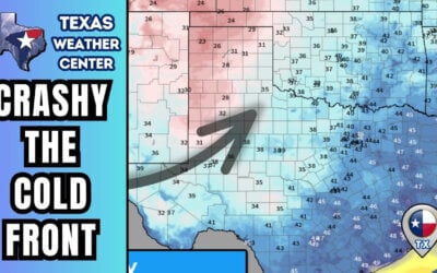 Strong Cold Front to Sweep Across Texas Tuesday and Wednesday