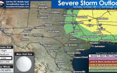 Severe Storms Possible Across Eastern Texas Today | Wind, Hail & Low Tornado Risk